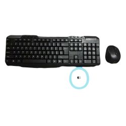 Brand New Wireless Keyboard & Mouse Set – USB + Batteries Included!