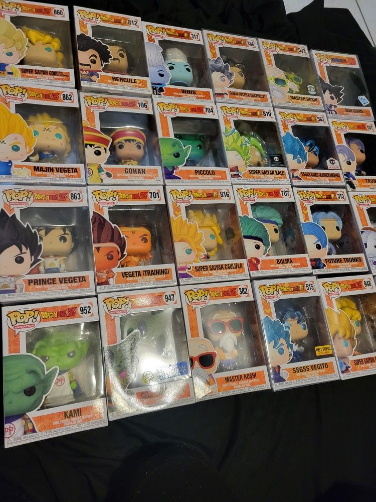 Funko Pop Lot Dragonball Pops 46!