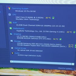 250 for pc and monitor