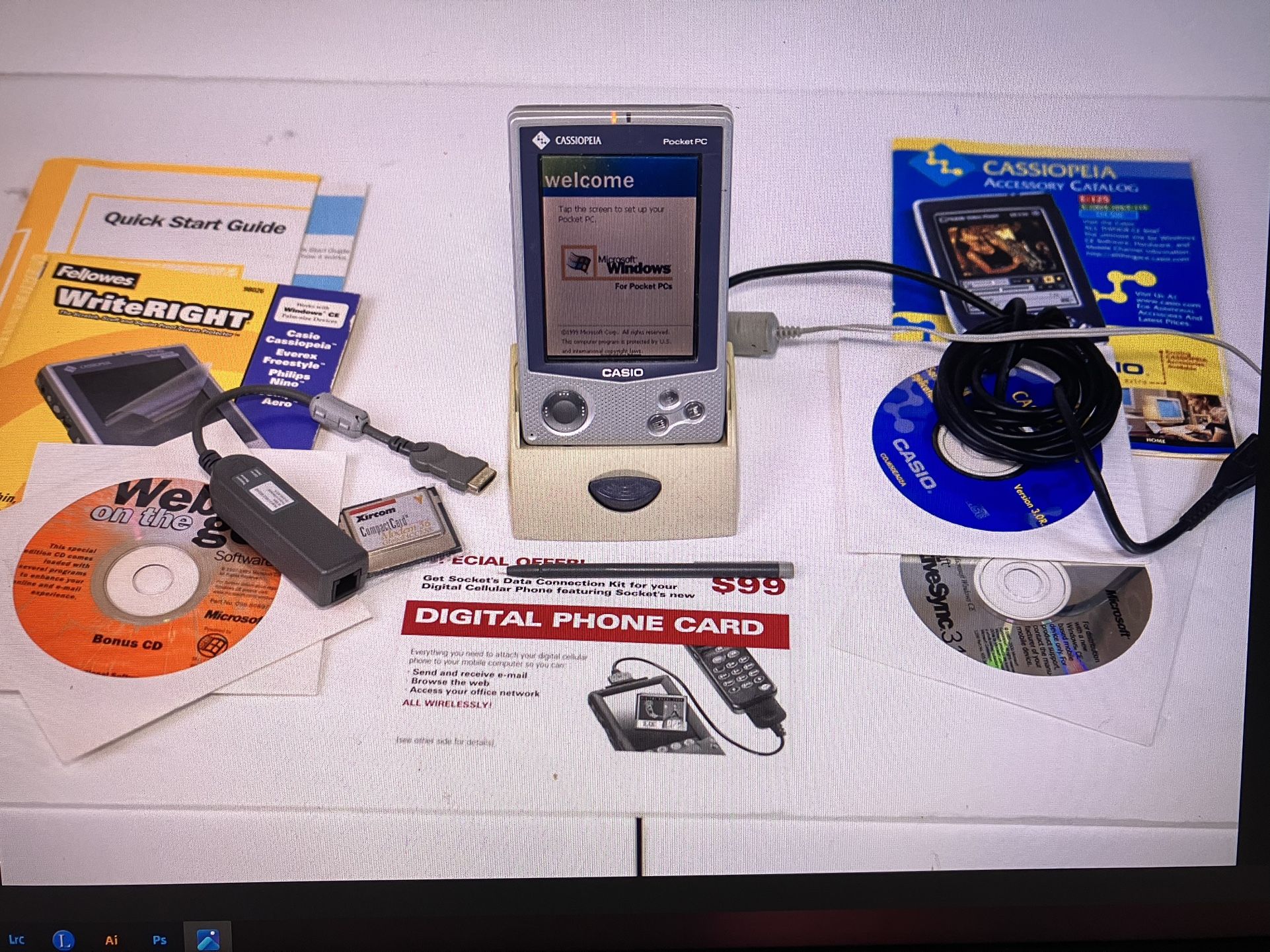 Vintage Cassio Cassiopeia E-125 Pocket PC