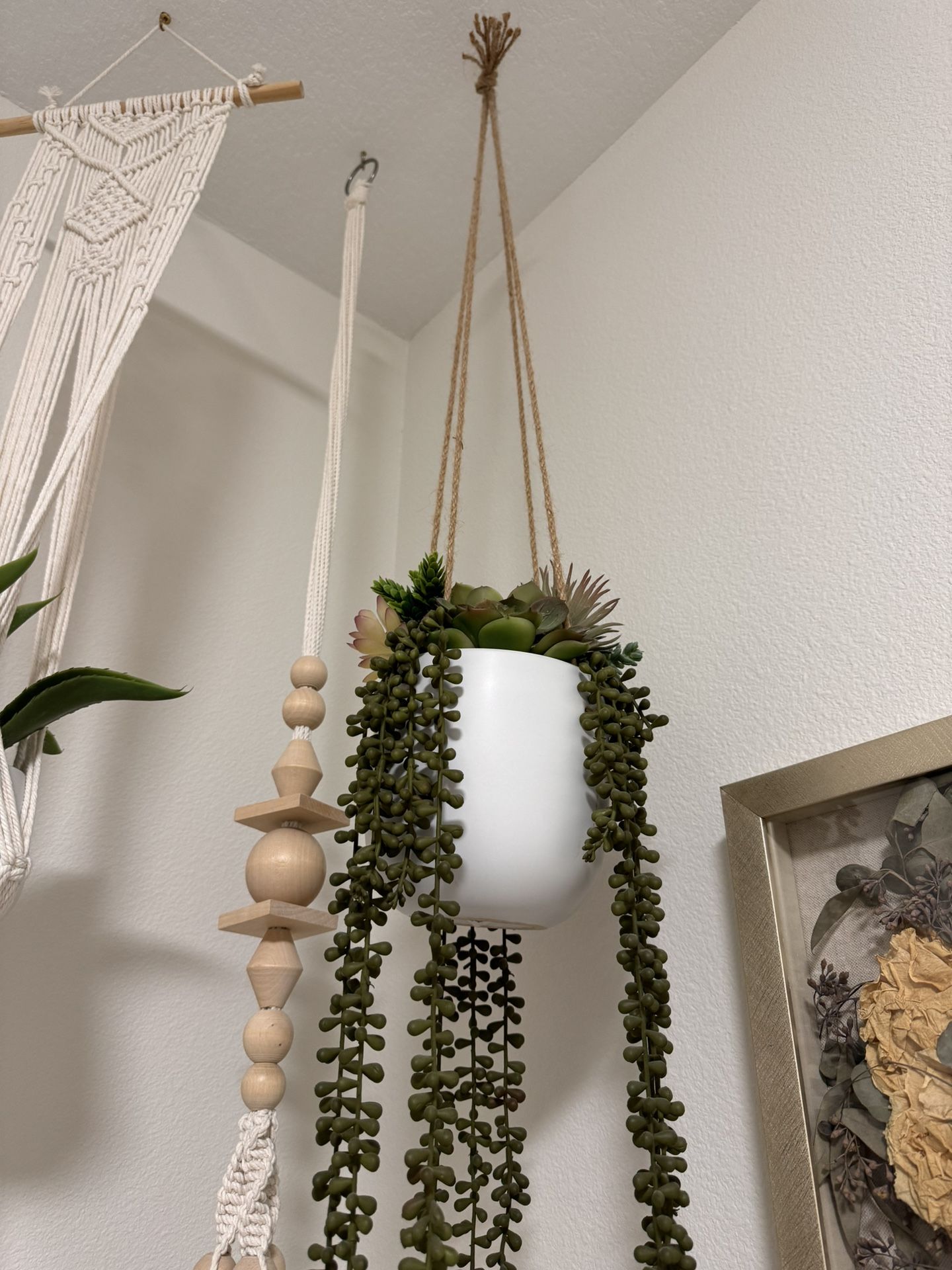 Hanging flower vases
