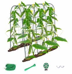U‑Shape Garden Trellis — Metal Plant Support (49.6" × 30" × 47.2")