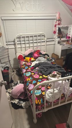 Twin Size White Bed Frame