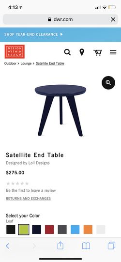 loll exterior patio end table , this is a high end item that are made to withstand the elements