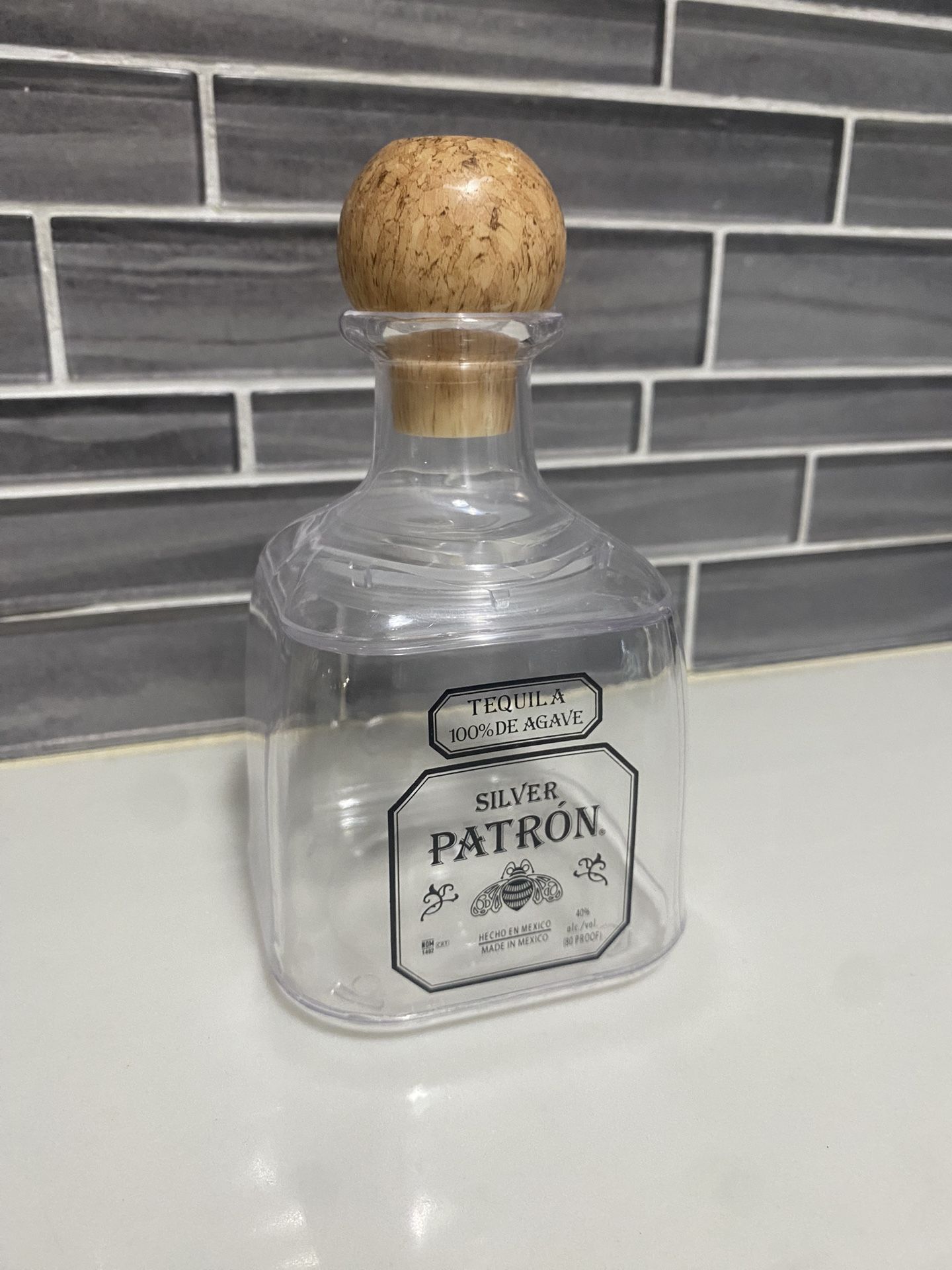 Plastic Patron Bottle Fillable