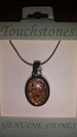 Brown Genuine Stones Necklace