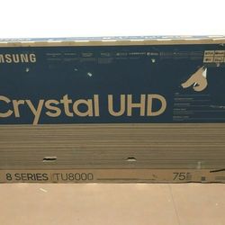 Tv Samsung 75", TU8000, 4k, Dynamic Cristal Color, HDR, Excellent 
