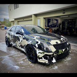 Cadillac CTS V Hood, Fog Light Bezel And Upper/lower Grill 
