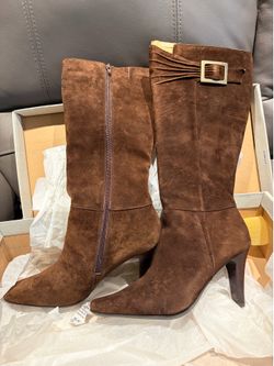 Women’s Brown Nubuck White Mountain Boots 9