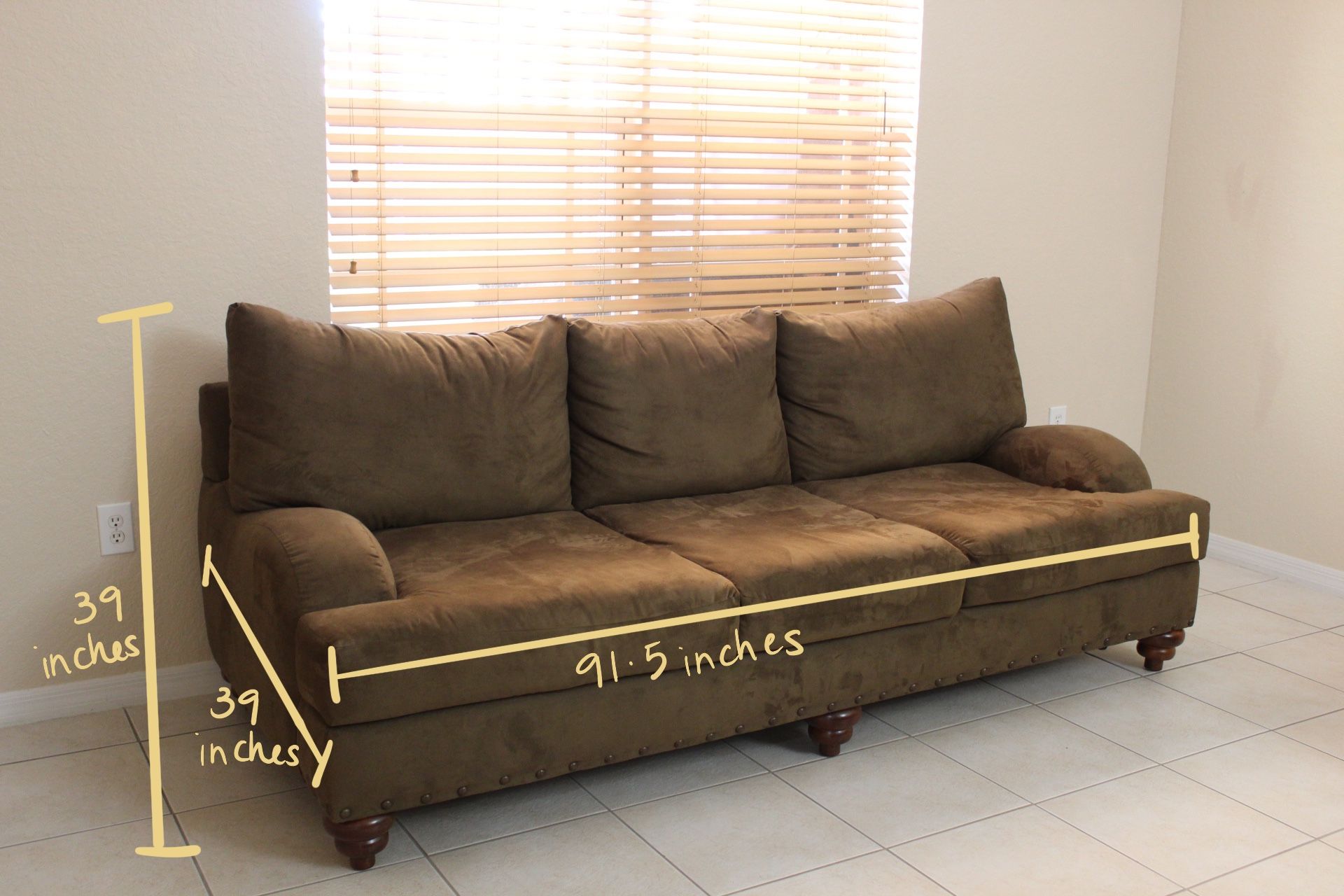 Dark Olive Green Couch/Bed
