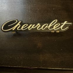 1967 CHEVROLET IMPALA SCRIPT GRILLE BADGE $60