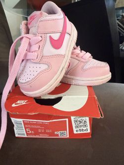 Light Pink /Hot Pink  Mike Dunk Toddler Size 5c