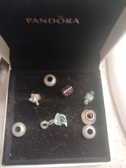 8 PANDORS 9.25 ALL SILVER CHARMS 60ALL8 FIRM PAID 98$ JUST1