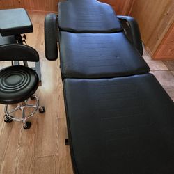 Tattoo Chair, Stool, and Arm Rest