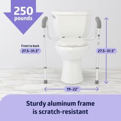 Adjustable Toilet Safety Rail