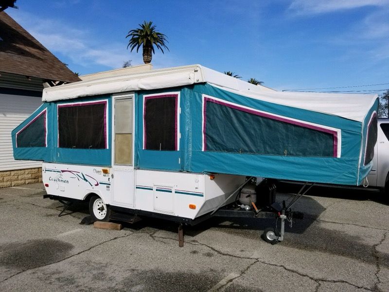 1998 coachman clipper pop up tent trailer sleeps 7 excellent condition $3,995 firm