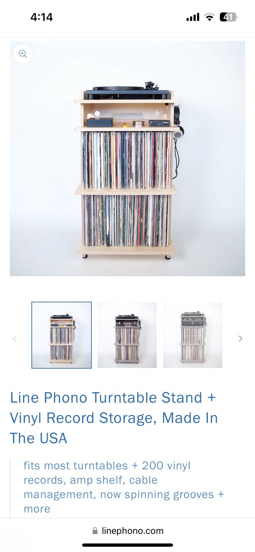 Turn Table Stand And record shelf
