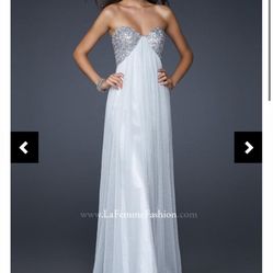 Light Silver Prom/homecoming Dress