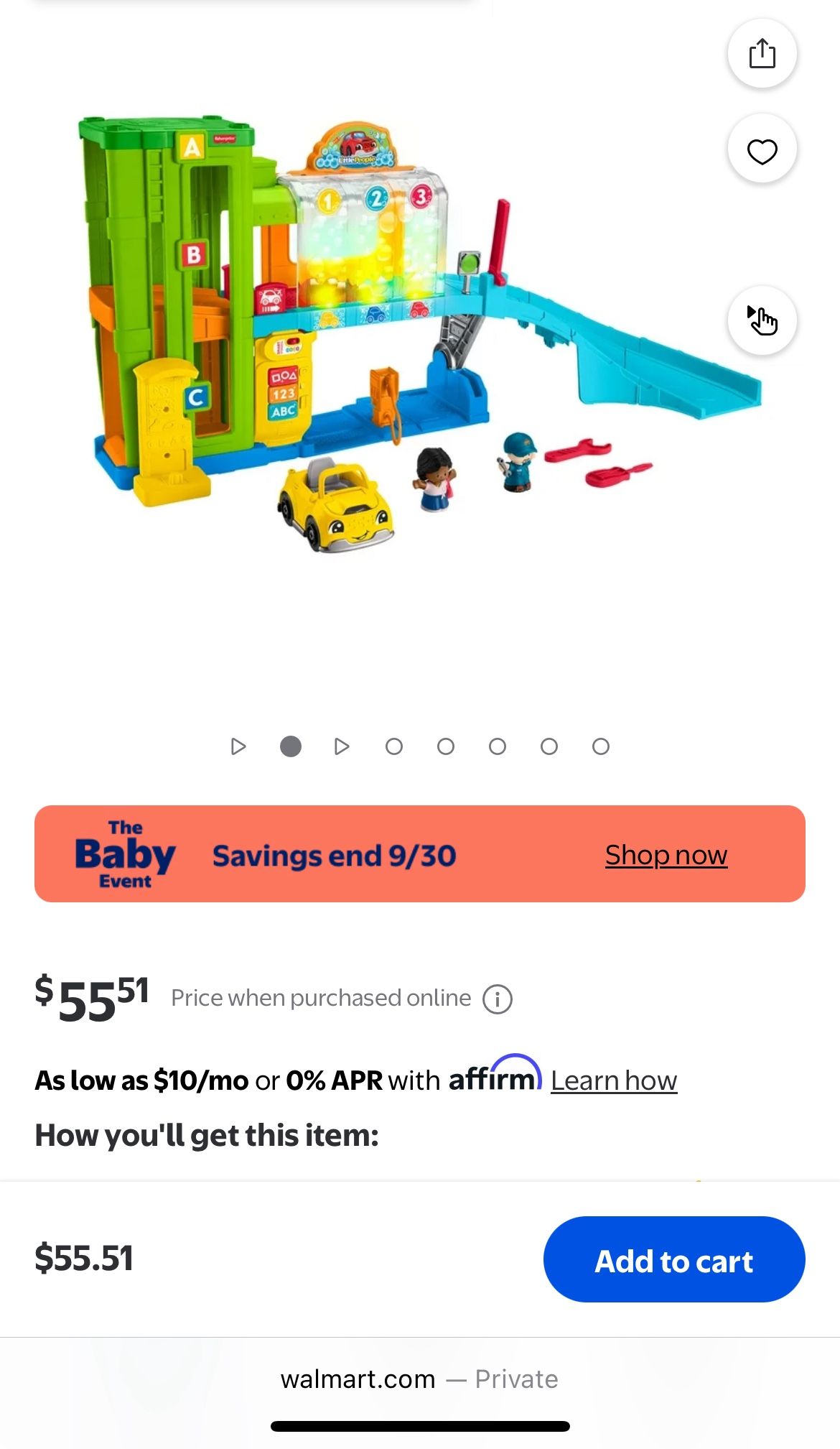 Little People Car Wash Toy