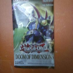 Yugioh: Doom Of Dimensions  TCG Packs 