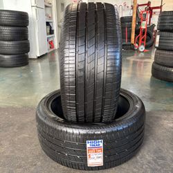 255/40/20 GOOD YEAR 2 TIRES SEMI NEW - DOT 2024
