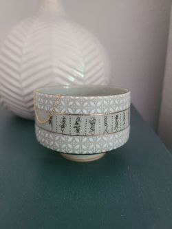 Vintage Japanese Ceramic Tea Bowl Trinket Dish