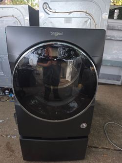 Whirlpool WED9620HBK
27 Inch Electric Smart Drver with 7.4 Cu. Ft. Capacity, Intuitive Controls, Advanced Moisture Sensing, Dryer Rack, 37 Dry Cycles,