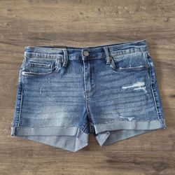 Blank NYC The Fulton Roll Up Jean Shorts 28 NWT