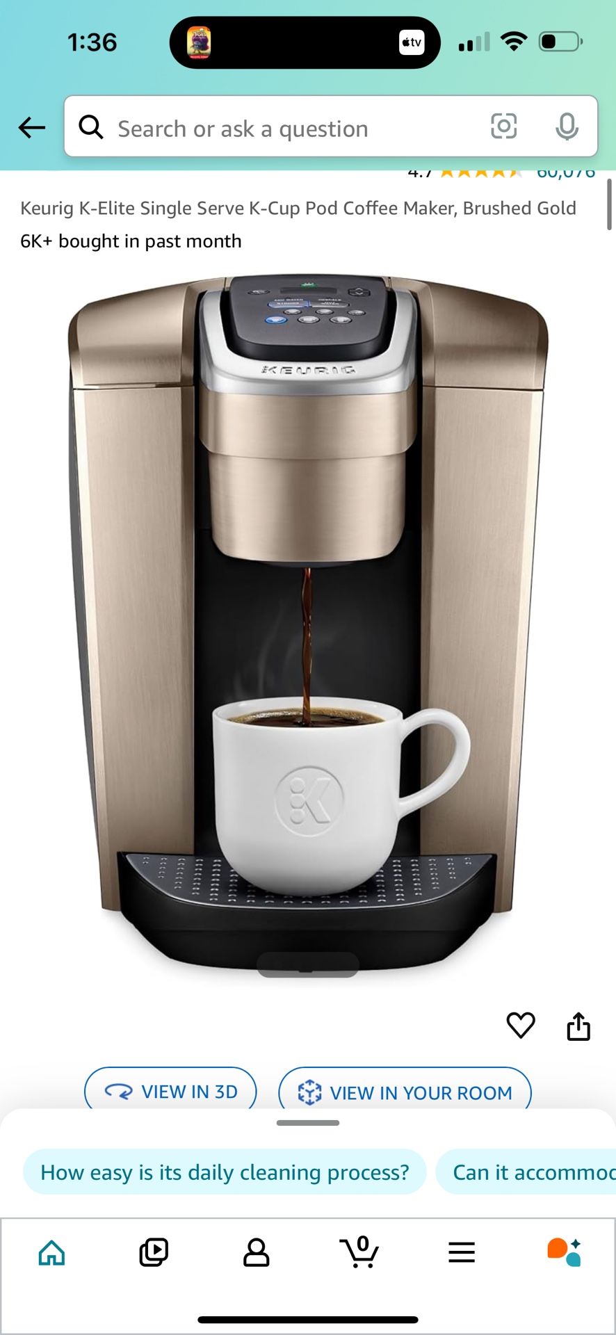 Keurig K-Elite Machine