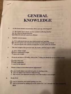 CDL practice test