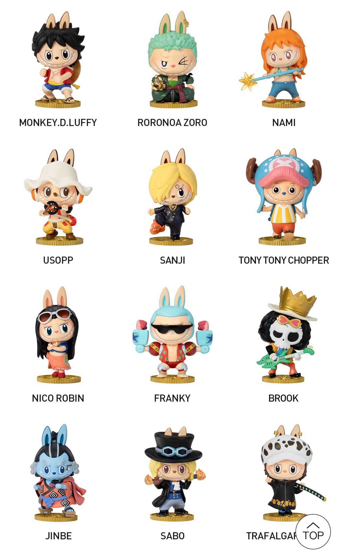 One Piece  X The Monsters Labubu