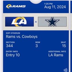 Rams Cowboys Tickets