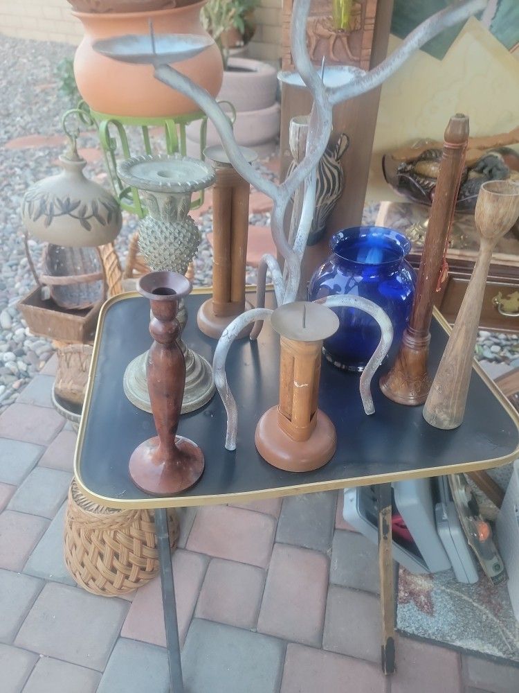 7 Pices Of Candles Holders