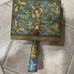 Antique Chinese Cloisonne Silent Butler 