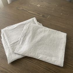 Pair of Ikea Hannalill Curtains 57x98" Light Gray