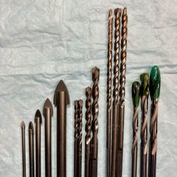 15 -Pcs Concrete & Masonry Professional Carbide Drill Bits For Glass , ceramic New Made In USA 