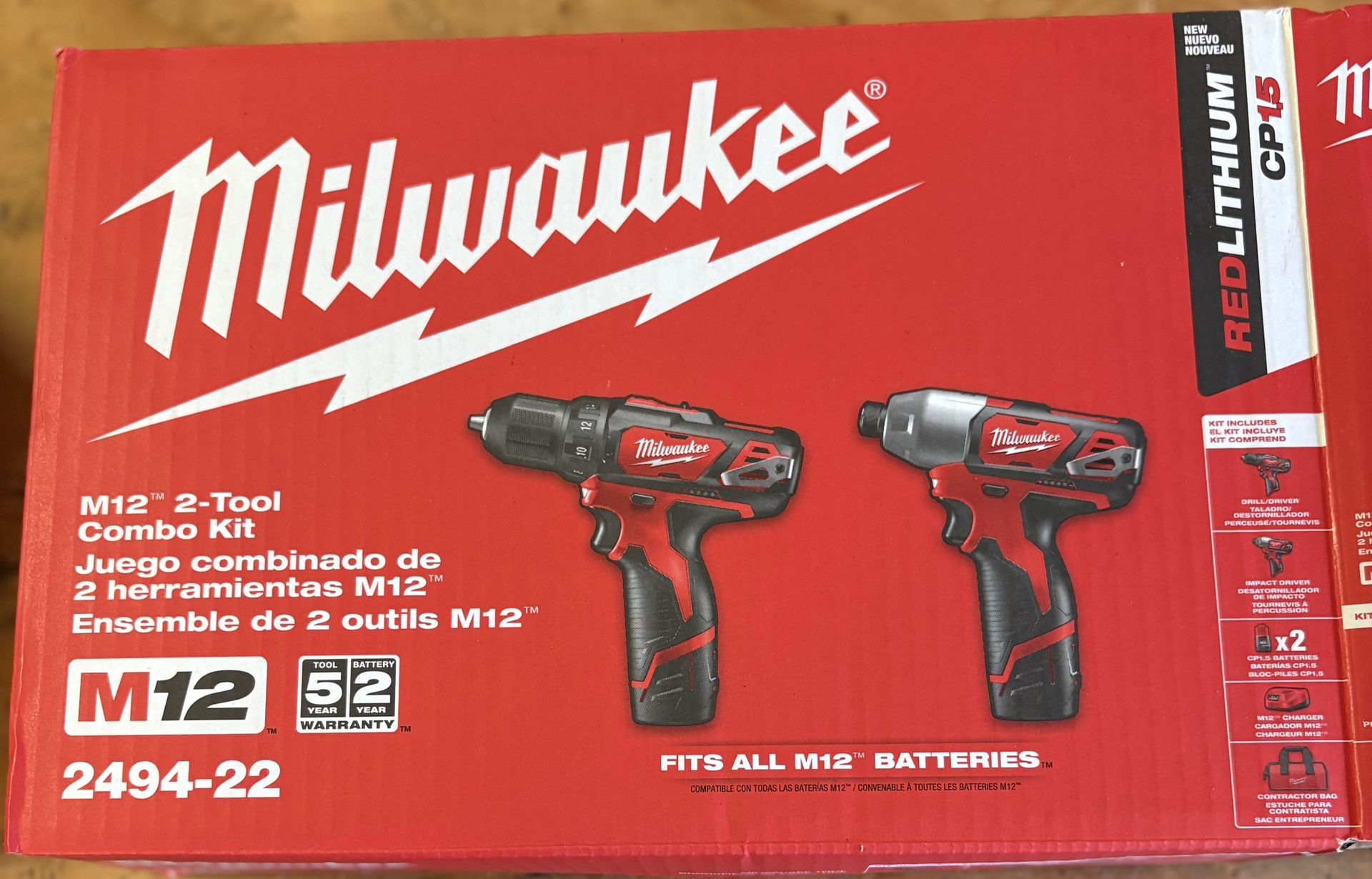 NEW Milwaukee 2-Tool Drill Combo Set