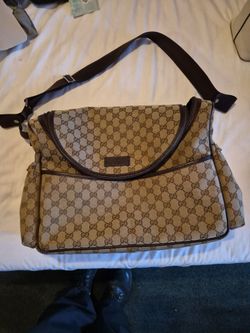 Gucci GG Canvas  baby diaper bag