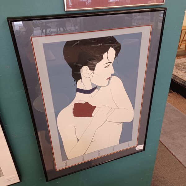 PATRICK NAGEL Woman w/Glove Print