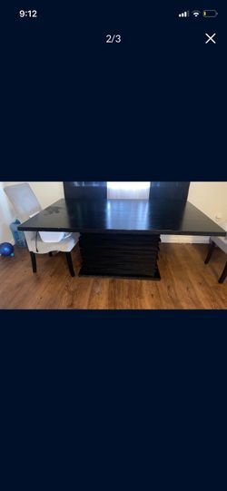 Black modern dining table