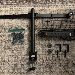 Dual Ultrawide Monitor Mount + Integrated Power & Cable Management System ($45 OBO)