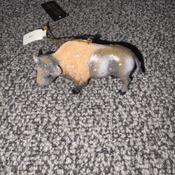 Glitter Bison Ornament
