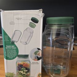 Saladkind Salad Jar Portable Salad Container 