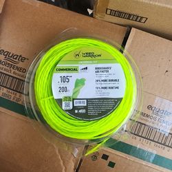 Lot Of 6 Pieces Weed Warrior .105 in. x 200 ft. Commercial Biodegradable Trimmer Line