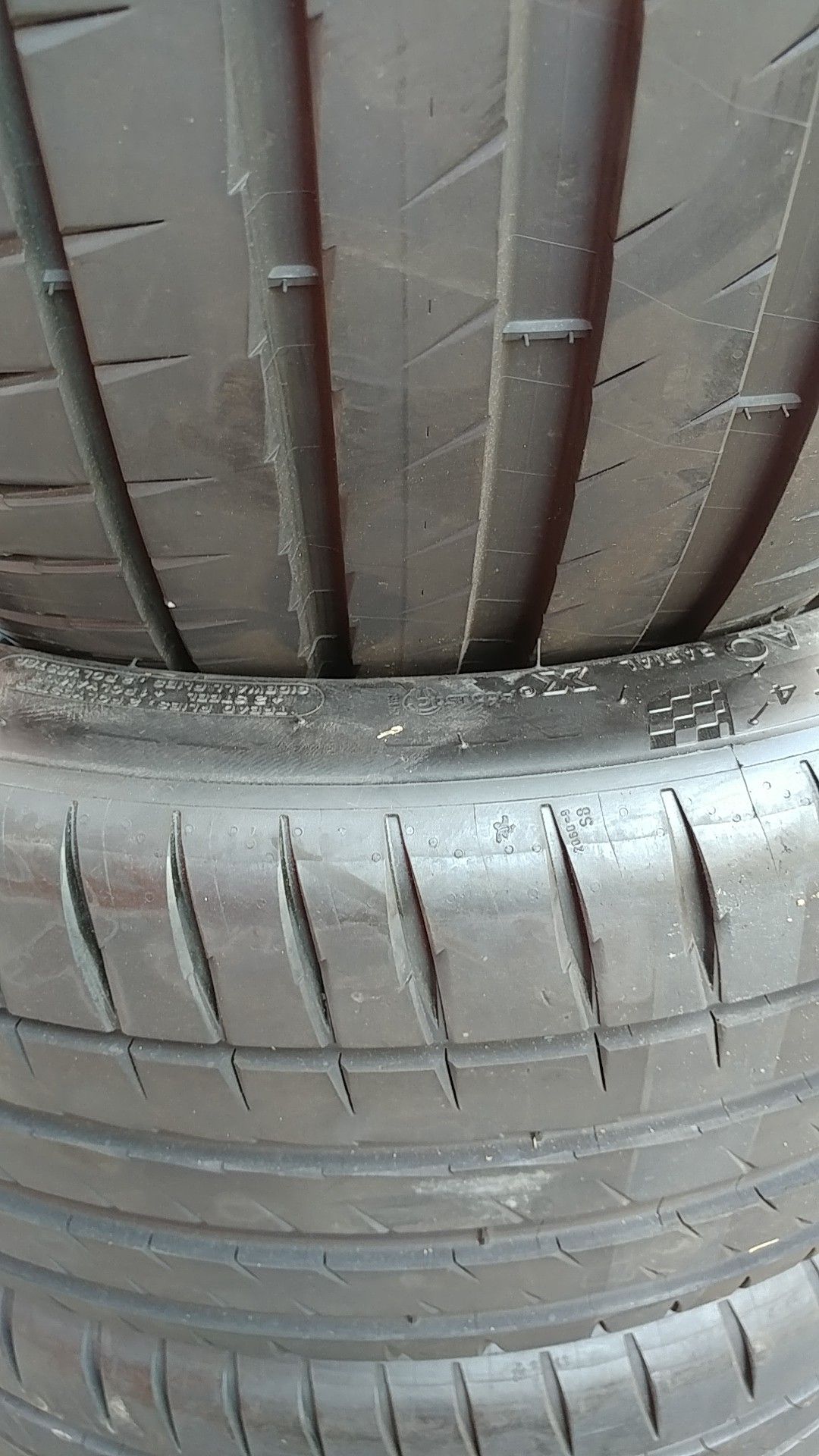 255 40 20 set of 4 Michelin pilot sport