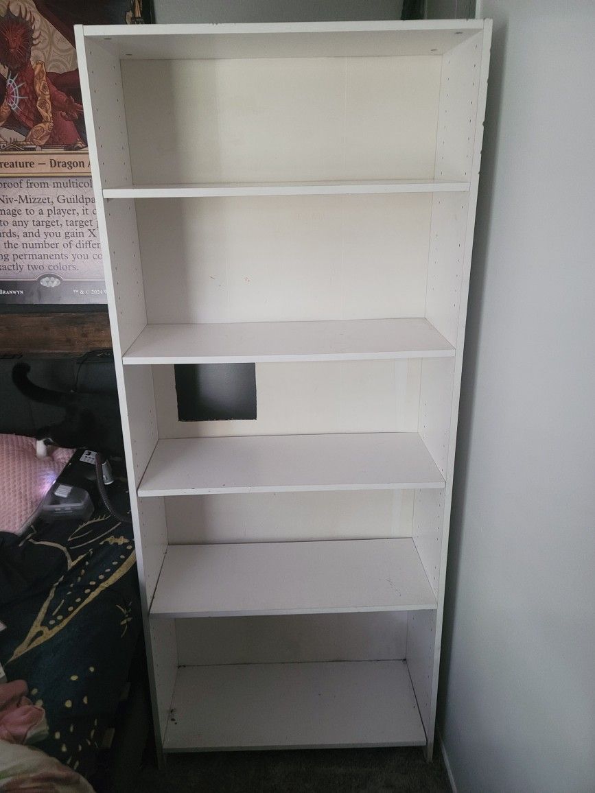 White Bookshelf