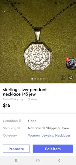 Silver pendant