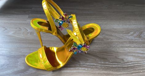 Christian Louboutin Goldie Joli Jewel Red Sole Sandals