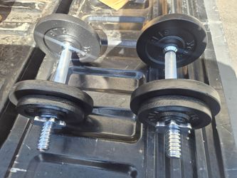 Adjustable dumbbells 20 pounds each