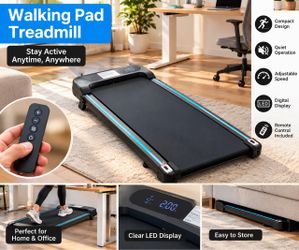 BRAND NEW INBOX Walking Pad Treadmill with Remote Control
